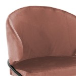 Καρέκλα Nalu pakoworld βελούδο σάπιο μήλο-μαύρο χρυσό πόδι Καρέκλα Nalu pakoworld βελούδο σάπιο μήλο-μαύρο χρυσό πόδι