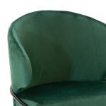 Καρέκλα Nalu pakoworld βελούδο σκούρο πράσινο-μαύρο χρυσό πόδι Καρέκλα Nalu pakoworld βελούδο σκούρο πράσινο-μαύρο χρυσό πόδι