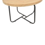 Tραπέζια σαλονιού Crismory pakoworld σετ 2τεμ MDF σε φυσική απόχρωση και μαύρα μεταλλικά πόδια Tραπέζια σαλονιού Crismory pakoworld σετ 2τεμ MDF σε φυσική απόχρωση και μαύρα μεταλλικά πόδια