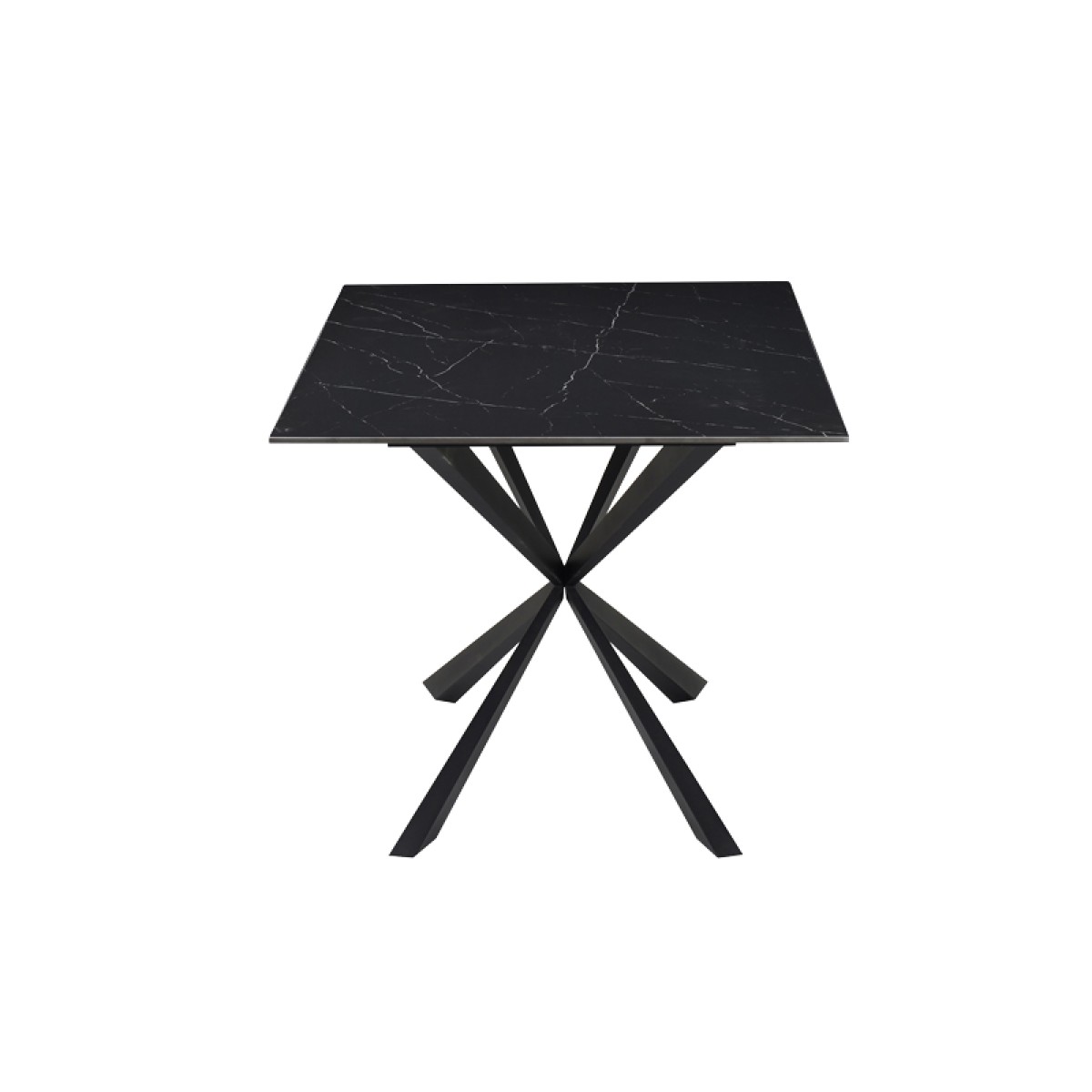 Τραπέζι Cozline Inart μαύρο μαρμάρου sintered stone-πόδι μαύρο μέταλλο 180x90x76εκ Τραπέζι Cozline Inart μαύρο μαρμάρου sintered stone-πόδι μαύρο μέταλλο 180x90x76εκ