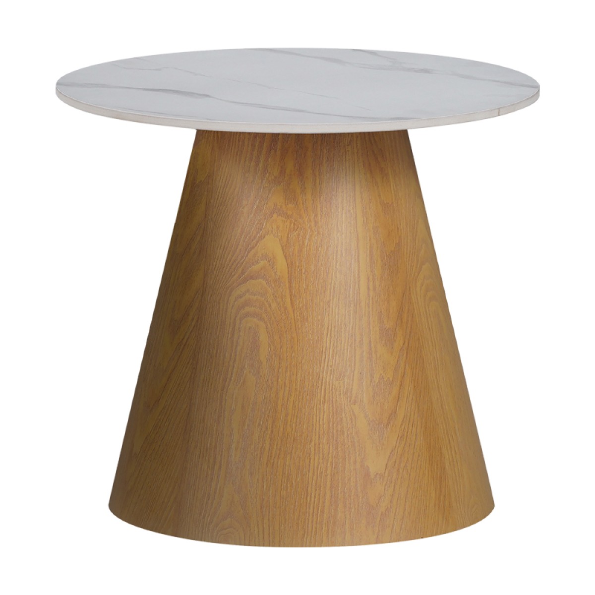 Βοηθητικό τραπέζι Soleire Inart λευκό μαρμάρου sintered stone Φ50x46εκ Βοηθητικό τραπέζι Soleire Inart λευκό μαρμάρου sintered stone Φ50x46εκ