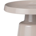 Βοηθητικό τραπέζι Ginoze Inart cappuccino μέταλλο Φ50x50εκ Βοηθητικό τραπέζι Ginoze Inart cappuccino μέταλλο Φ50x50εκ