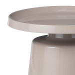 Τραπέζι σαλονιού Ginoze Inart cappuccino μέταλλο Φ70x40εκ Τραπέζι σαλονιού Ginoze Inart cappuccino μέταλλο Φ70x40εκ