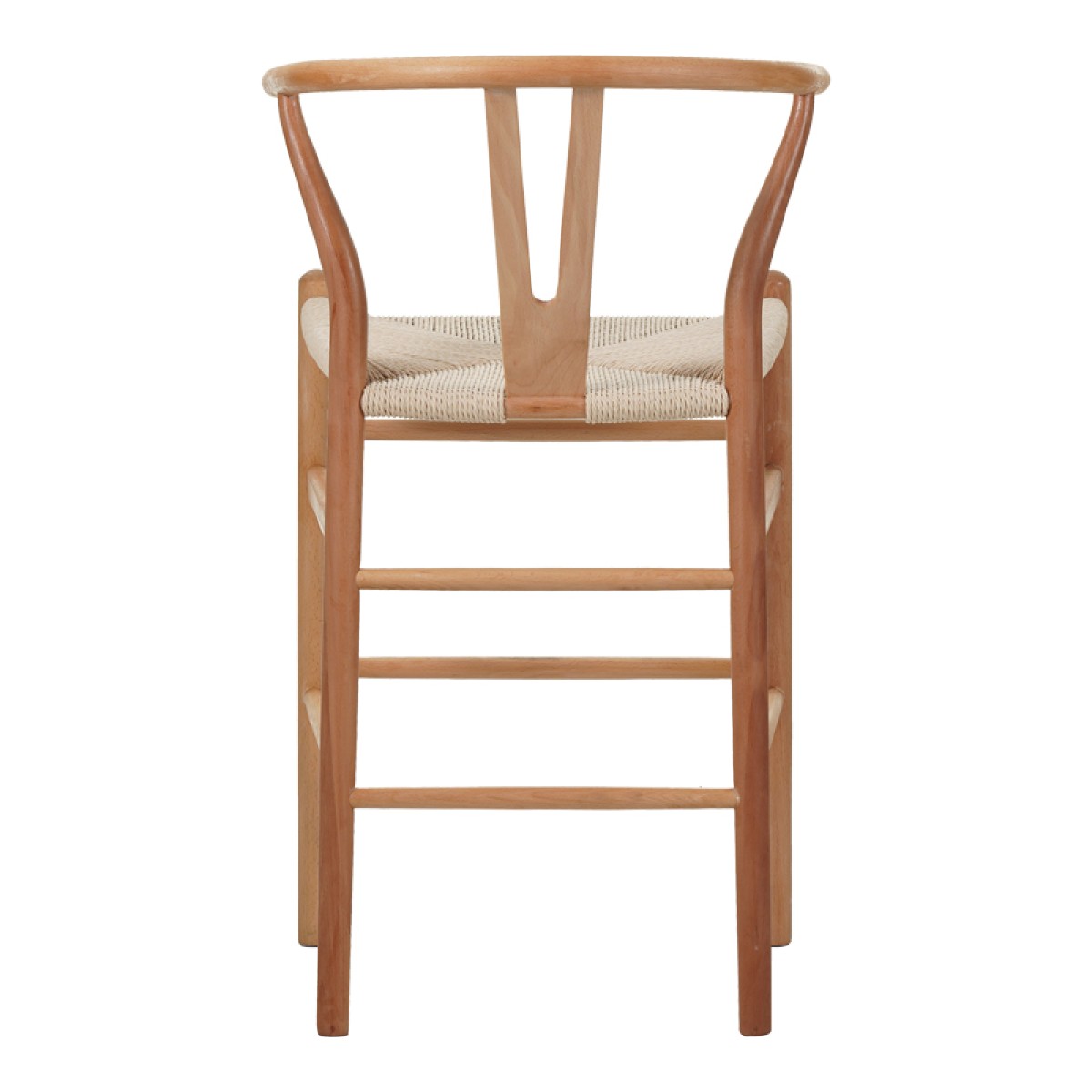 Σκαμπό μπαρ Wishbone pakoworld rubberwood-σχοινί σε φυσική απόχρωση 55x49x108εκκ Σκαμπό μπαρ Wishbone pakoworld rubberwood-σχοινί σε φυσική απόχρωση 55x49x108εκκ