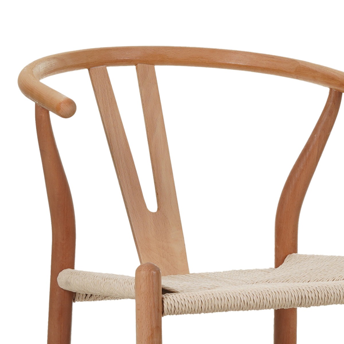 Σκαμπό μπαρ Wishbone pakoworld rubberwood-σχοινί σε φυσική απόχρωση 55x49x108εκκ Σκαμπό μπαρ Wishbone pakoworld rubberwood-σχοινί σε φυσική απόχρωση 55x49x108εκκ
