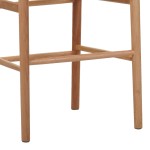Σκαμπό μπαρ Wishbone pakoworld rubberwood-σχοινί σε φυσική απόχρωση 55x49x108εκκ Σκαμπό μπαρ Wishbone pakoworld rubberwood-σχοινί σε φυσική απόχρωση 55x49x108εκκ
