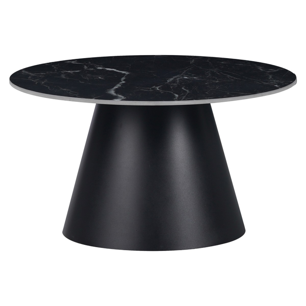 Βοηθητικά τραπέζια Fabrin Inart μαύρο μαρμάρου sintered stone-μαύρο μέταλλο Βοηθητικά τραπέζια Fabrin Inart μαύρο μαρμάρου sintered stone-μαύρο μέταλλο