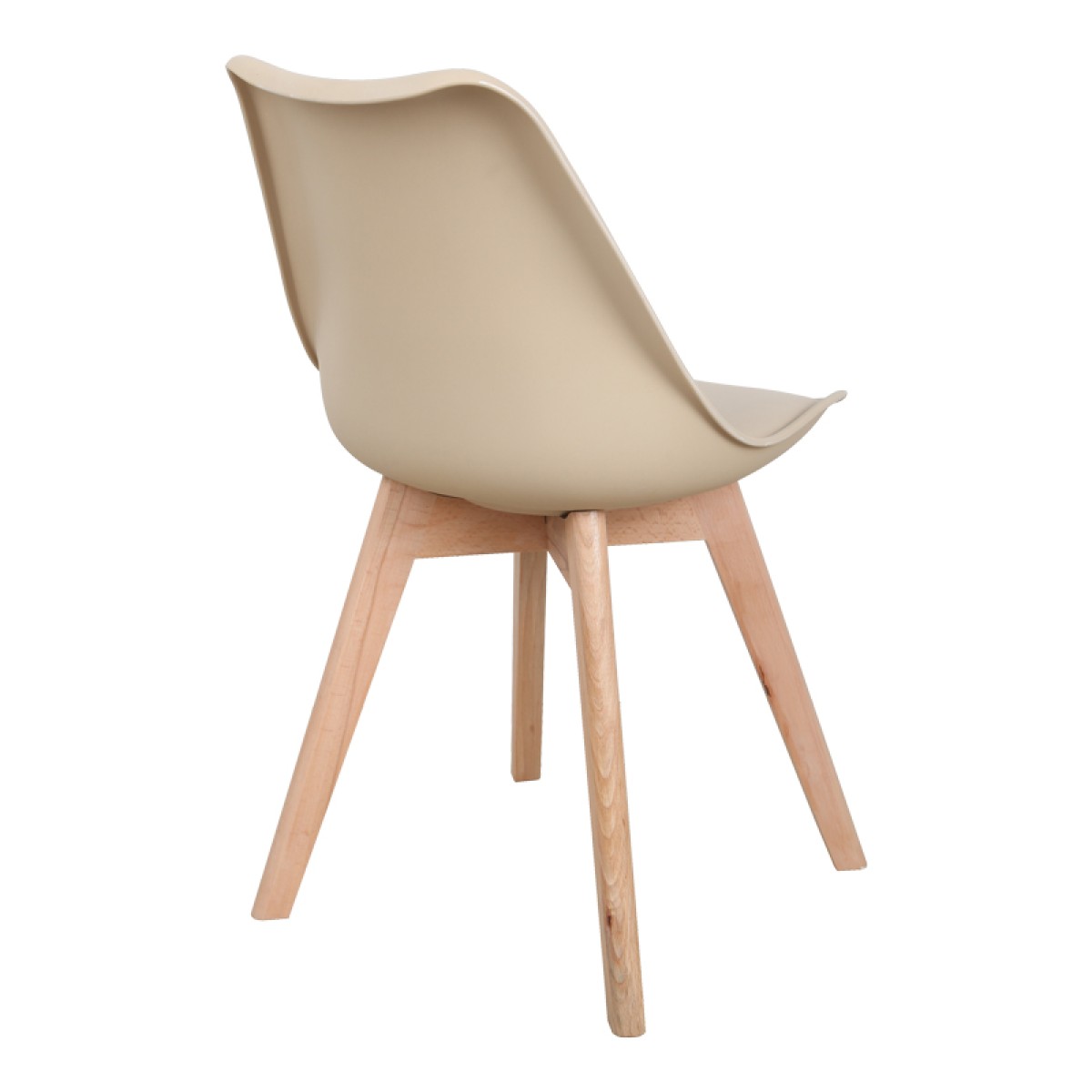 Καρέκλα Gaston pakoworld PP-PU taupe απόχρωση- φυσικό πόδι 44x52x78εκ Καρέκλα Gaston pakoworld PP-PU taupe απόχρωση- φυσικό πόδι 44x52x78εκ