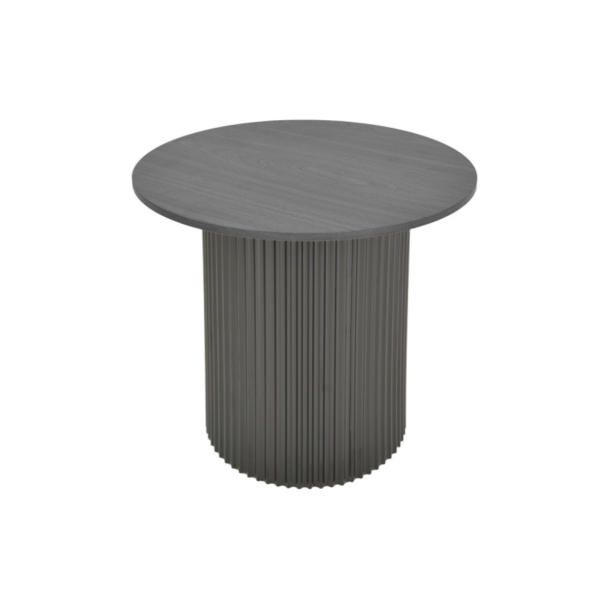 Βοηθητικό τραπέζι Dovel pakoworld mdf σε μαύρη απόχρωση Φ50x45εκ