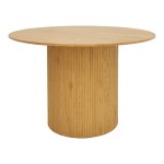 Τραπέζι Karulo pakoworld mdf σε sonoma απόχρωση Φ120x76εκ