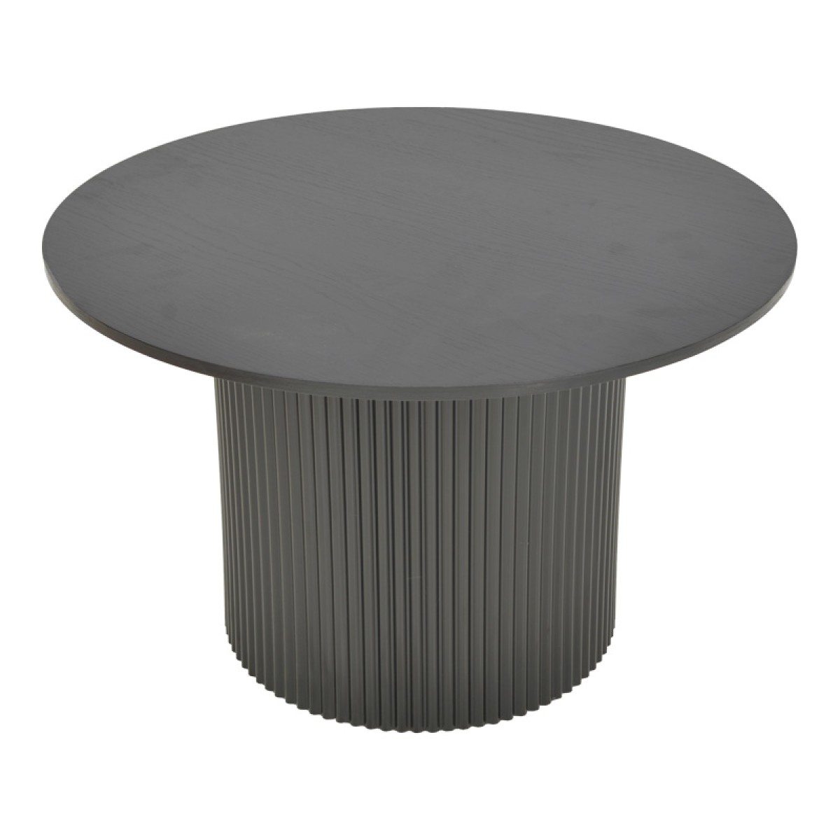 Τραπέζι Karulo pakoworld mdf σε μαύρη απόχρωση Φ120x76εκ