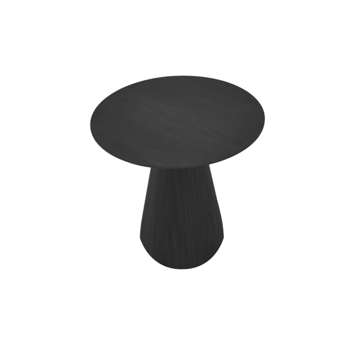 Τραπέζι σαλονιού Donda pakoworld mdf σε μαύρη απόχρωση Φ60x40εκ