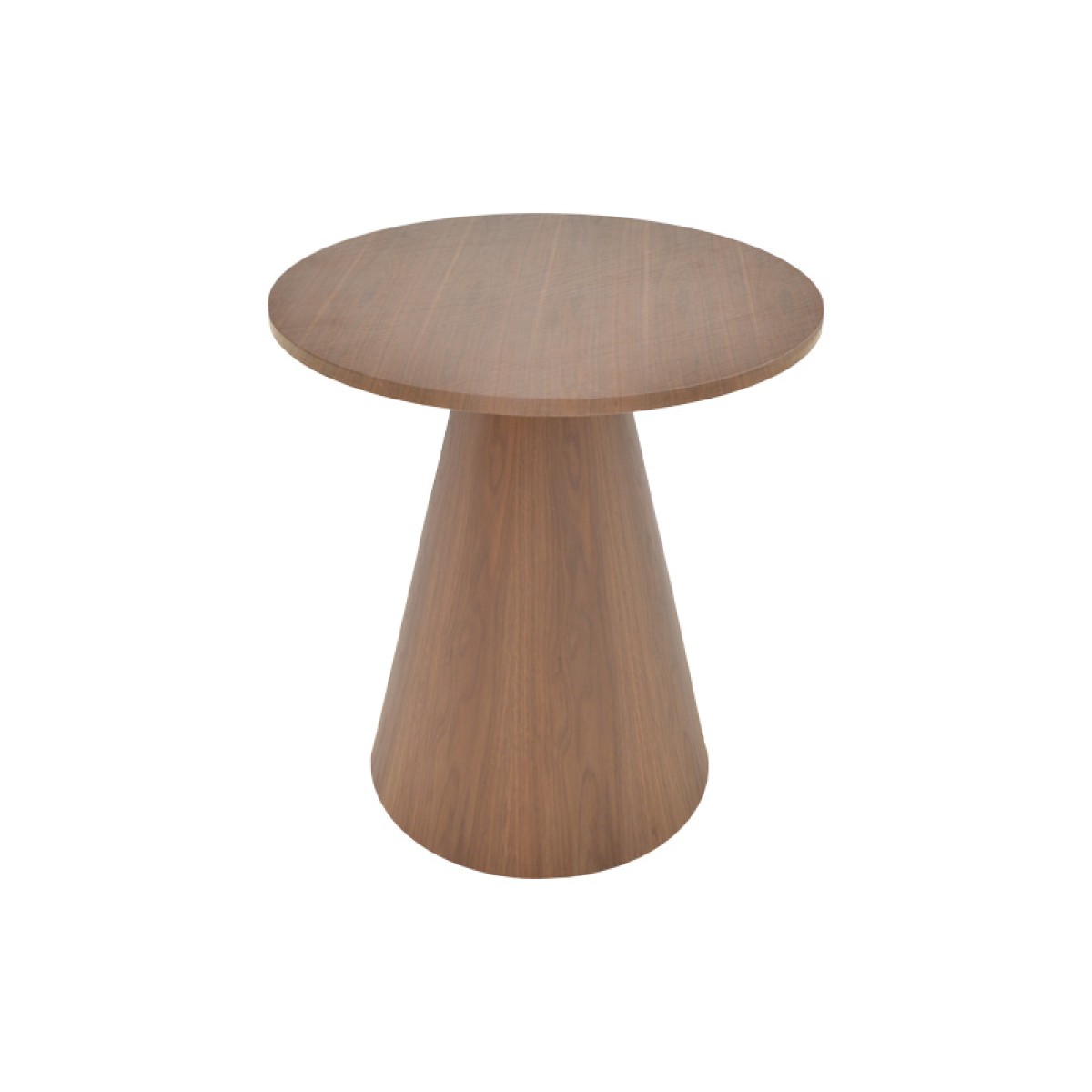 Βοηθητικό τραπέζι Donda pakoworld mdf καρυδί Φ45x50εκ