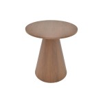 Βοηθητικό τραπέζι Donda pakoworld mdf καρυδί Φ45x50εκ