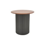 Tραπέζια σαλονιού Dovel pakoworld mdf σετ 2τεμ. καρυδι-μαύρο