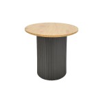 Tραπέζια σαλονιού Dovel pakoworld mdf σετ 2τεμ. sonoma-μαύρο