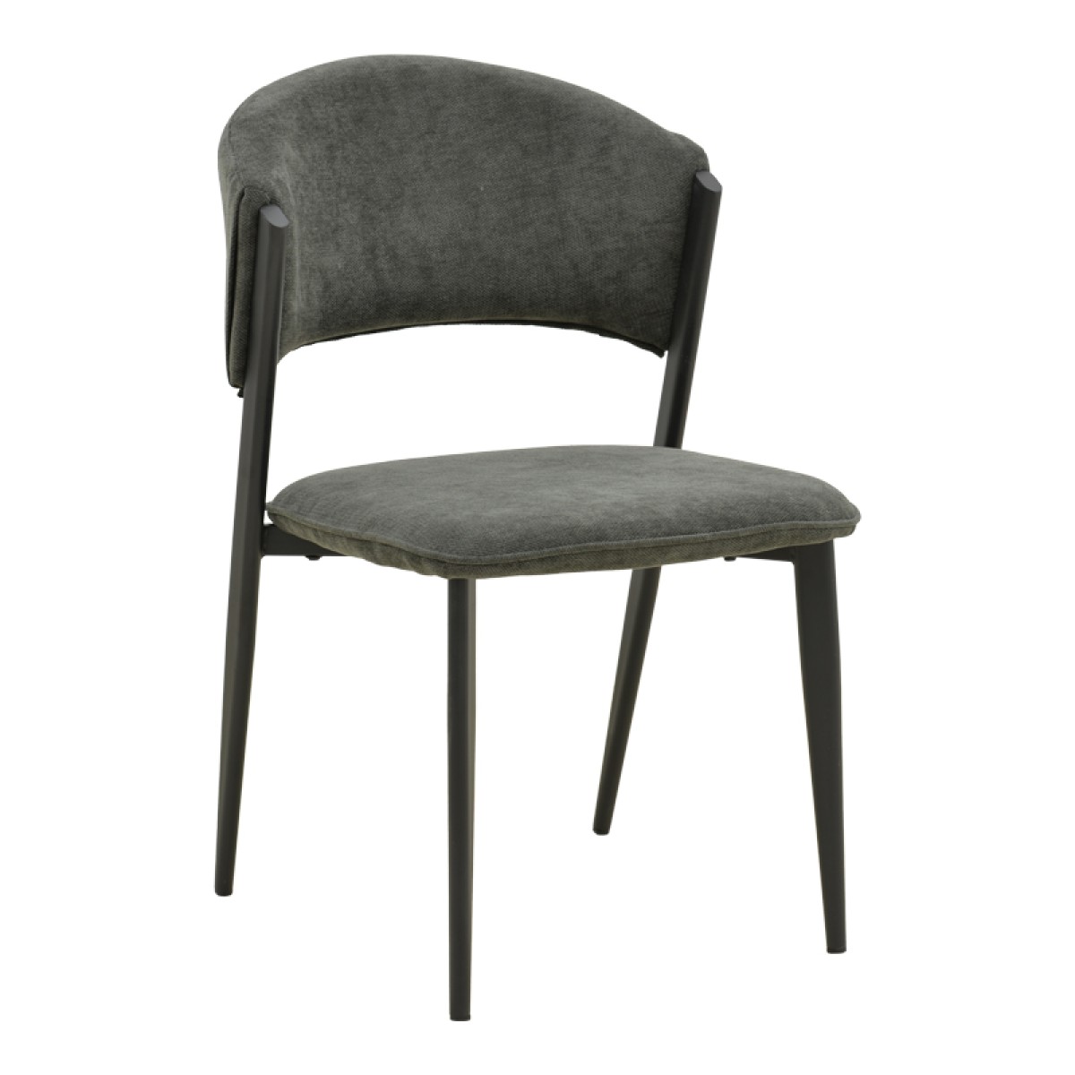 Καρέκλα Dolez pakoworld ανθρακί ύφασμα-πόδι μαύρο μέταλλο 49x58.5x82εκ