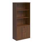 Βιβλιοθήκη γραφείου επαγγελματική Fesialo pakoworld wenge 80x40x180εκ