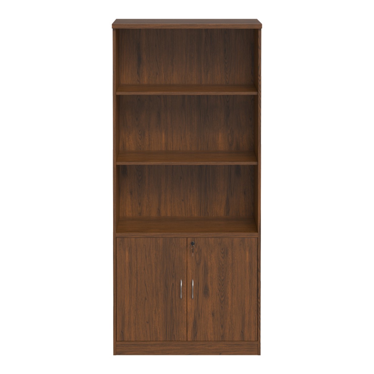 Βιβλιοθήκη γραφείου επαγγελματική Fesialo pakoworld wenge 80x40x180εκ