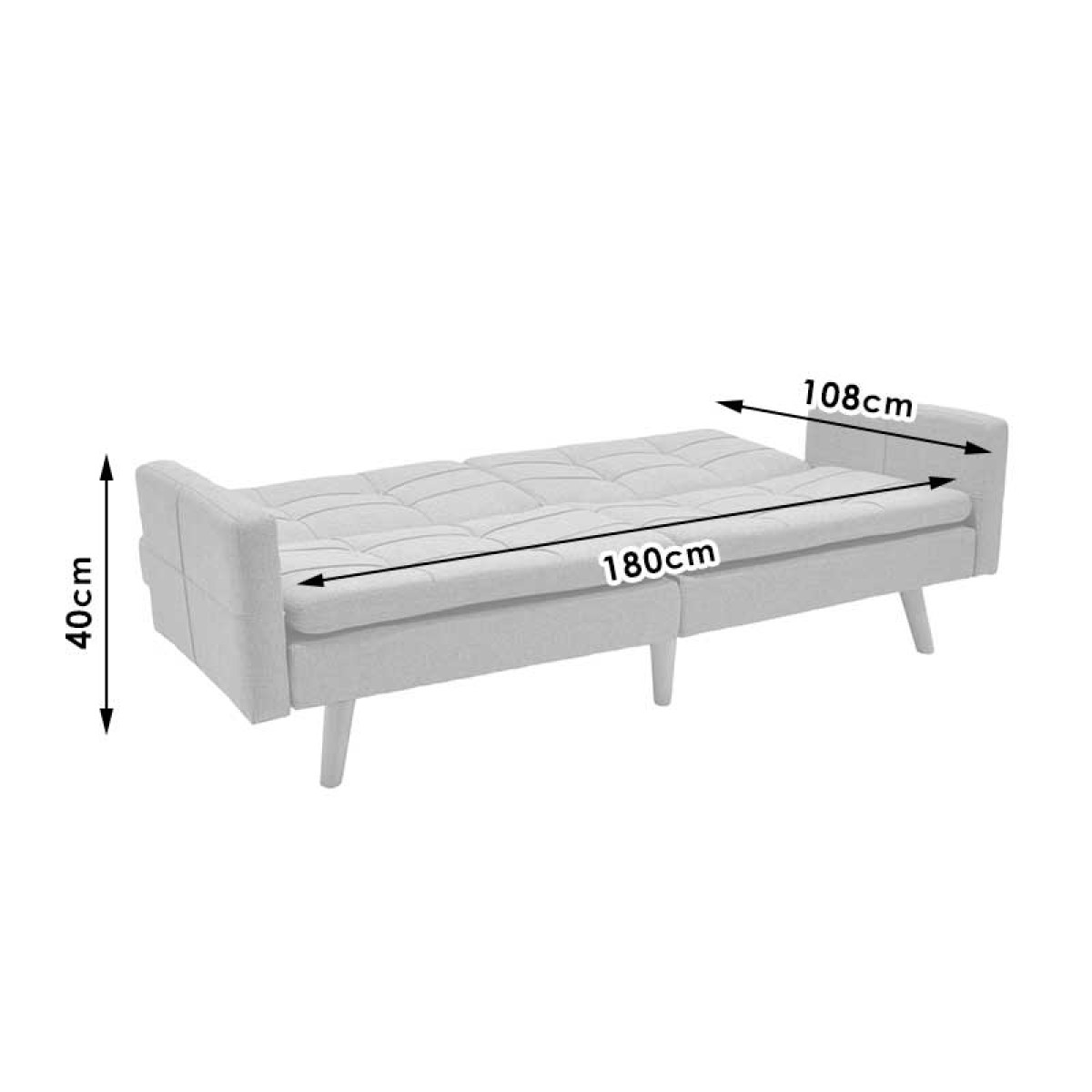 Καναπές-κρεβάτι Flexible pakoworld σε ανθρακί ύφασμα 198x87x76εκ Καναπές-κρεβάτι Flexible pakoworld σε ανθρακί ύφασμα 198x87x76εκ