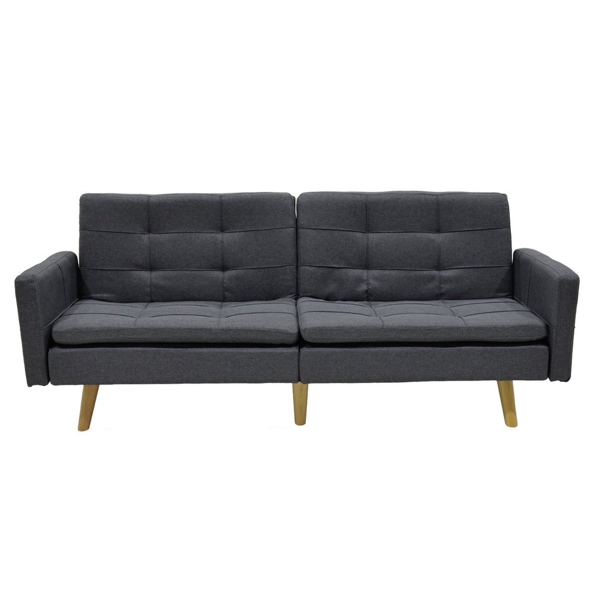 Καναπές-κρεβάτι Flexible pakoworld σε ανθρακί ύφασμα 198x87x76εκ Καναπές-κρεβάτι Flexible pakoworld σε ανθρακί ύφασμα 198x87x76εκ