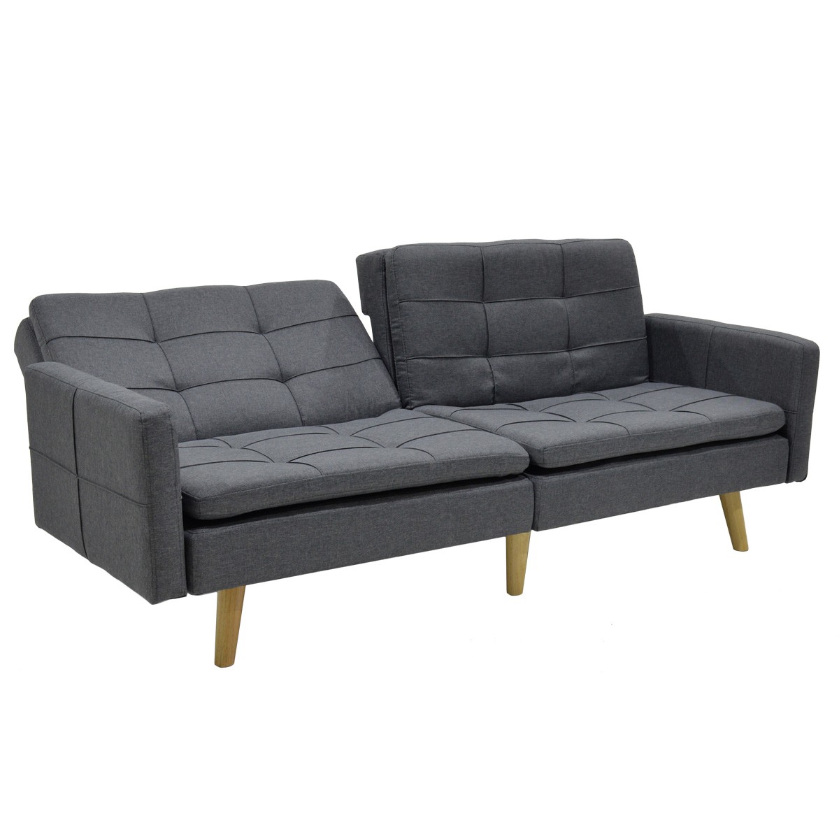 Καναπές-κρεβάτι Flexible pakoworld σε ανθρακί ύφασμα 198x87x76εκ Καναπές-κρεβάτι Flexible pakoworld σε ανθρακί ύφασμα 198x87x76εκ