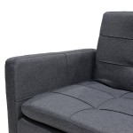 Καναπές-κρεβάτι Flexible pakoworld σε ανθρακί ύφασμα 198x87x76εκ Καναπές-κρεβάτι Flexible pakoworld σε ανθρακί ύφασμα 198x87x76εκ