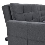Καναπές-κρεβάτι Flexible pakoworld σε ανθρακί ύφασμα 198x87x76εκ Καναπές-κρεβάτι Flexible pakoworld σε ανθρακί ύφασμα 198x87x76εκ