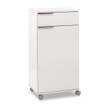 Ντουλάπι Chad pakoworld τροχήλατο με συρτάρι λευκό gloss 50x40x100εκ Ντουλάπι Chad pakoworld τροχήλατο με συρτάρι λευκό gloss 50x40x100εκ