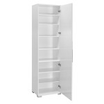 Ντουλάπι-στήλη Diamond1 pakoworld λευκό gloss 50x35x187εκ Ντουλάπι-στήλη Diamond1 pakoworld λευκό gloss 50x35x187εκ