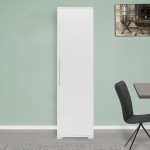 Ντουλάπι-στήλη Diamond1 pakoworld λευκό gloss 50x35x187εκ Ντουλάπι-στήλη Diamond1 pakoworld λευκό gloss 50x35x187εκ