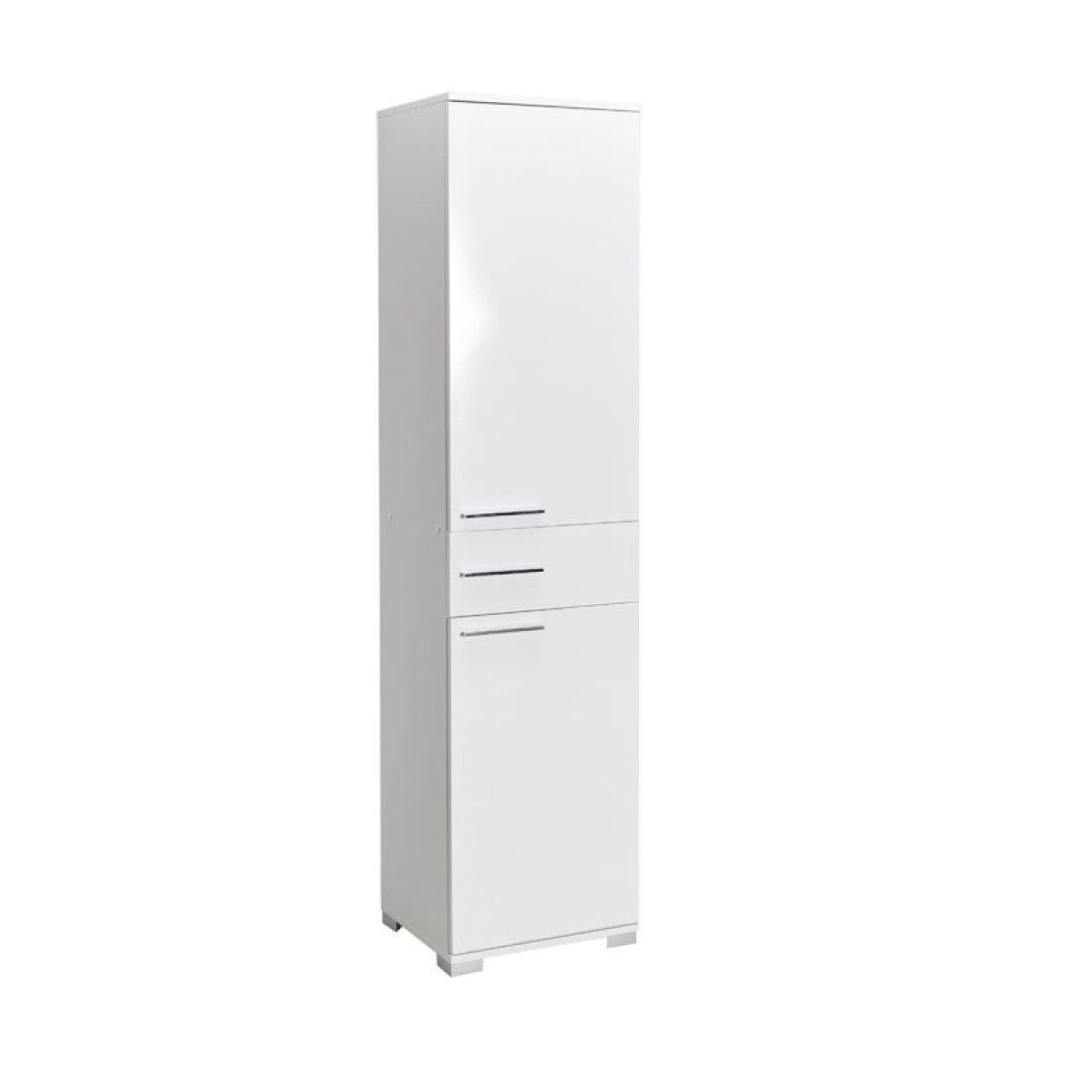 Ντουλάπα Chad pakoworld με συρτάρια λευκό gloss 45x40x188εκ Ντουλάπα Chad pakoworld με συρτάρια λευκό gloss 45x40x188εκ