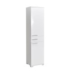 Ντουλάπα Chad pakoworld με συρτάρια λευκό gloss 45x40x188εκ Ντουλάπα Chad pakoworld με συρτάρια λευκό gloss 45x40x188εκ
