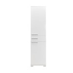 Ντουλάπα Chad pakoworld με συρτάρια λευκό gloss 45x40x188εκ Ντουλάπα Chad pakoworld με συρτάρια λευκό gloss 45x40x188εκ