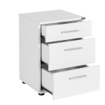 Κομοδίνο Elegance pakoworld με 3 συρτάρια σε λευκή απόχρωση 40x39x57εκ Κομοδίνο Elegance pakoworld με 3 συρτάρια σε λευκή απόχρωση 40x39x57εκ