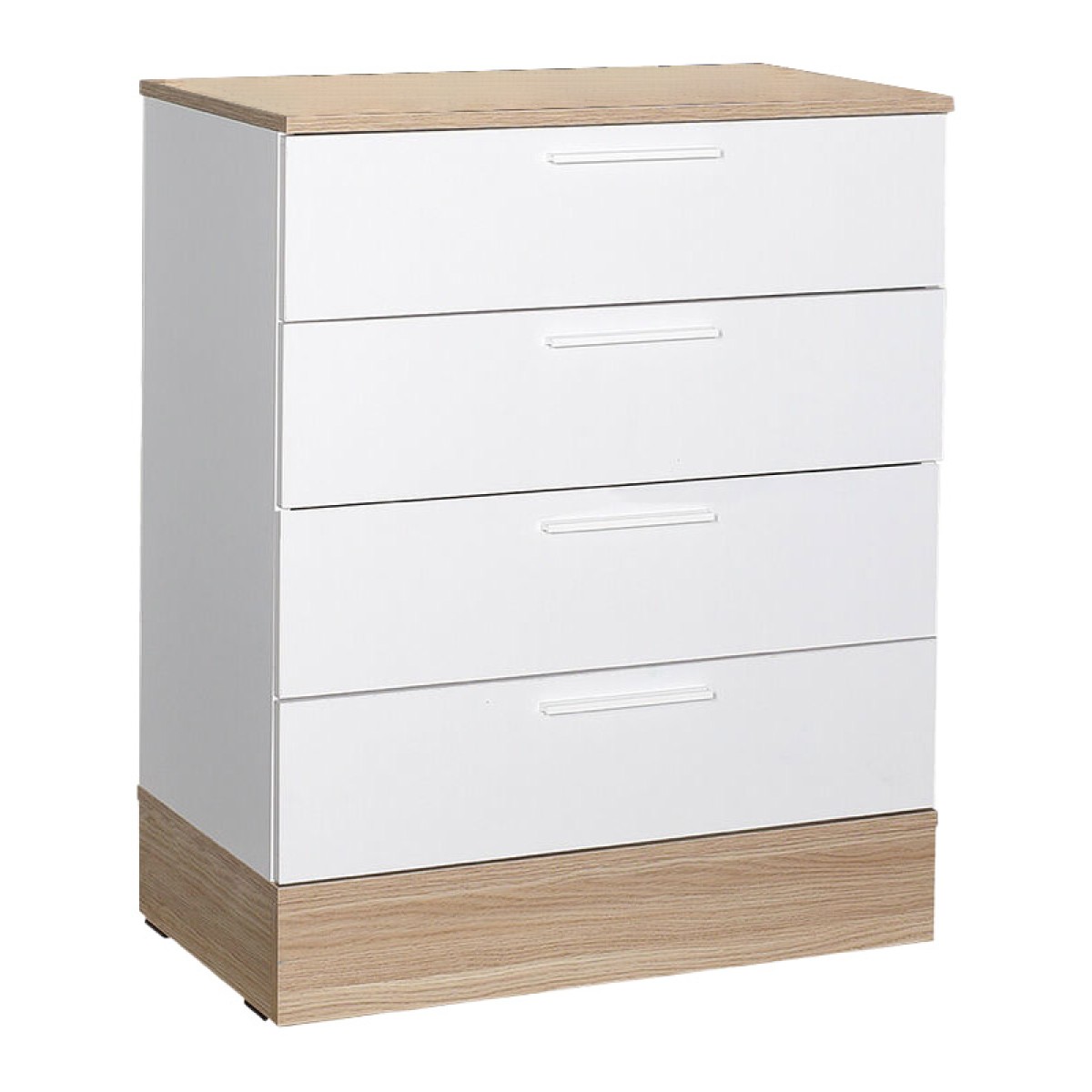 Συρταριέρα Pelita pakoworld σε λευκή-oak απόχρωση 72x40x88εκ Συρταριέρα Pelita pakoworld σε λευκή-oak απόχρωση 72x40x88εκ