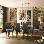 Καρέκλα Ditta pakoworld ανθρακί ύφασμα - πόδια ξύλο μασίφ wenge Καρέκλα Ditta pakoworld ανθρακί ύφασμα - πόδια ξύλο μασίφ wenge
