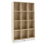 Βιβλιοθήκη FIRENZE pakoworld χρώμα sonoma 107x28,6x178εκ Βιβλιοθήκη FIRENZE pakoworld χρώμα sonoma 107x28,6x178εκ