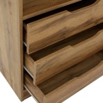 Βιβλιοθήκη Lucinda pakoworld sonoma 120x29.8x180.5εκ Βιβλιοθήκη Lucinda pakoworld sonoma 120x29.8x180.5εκ