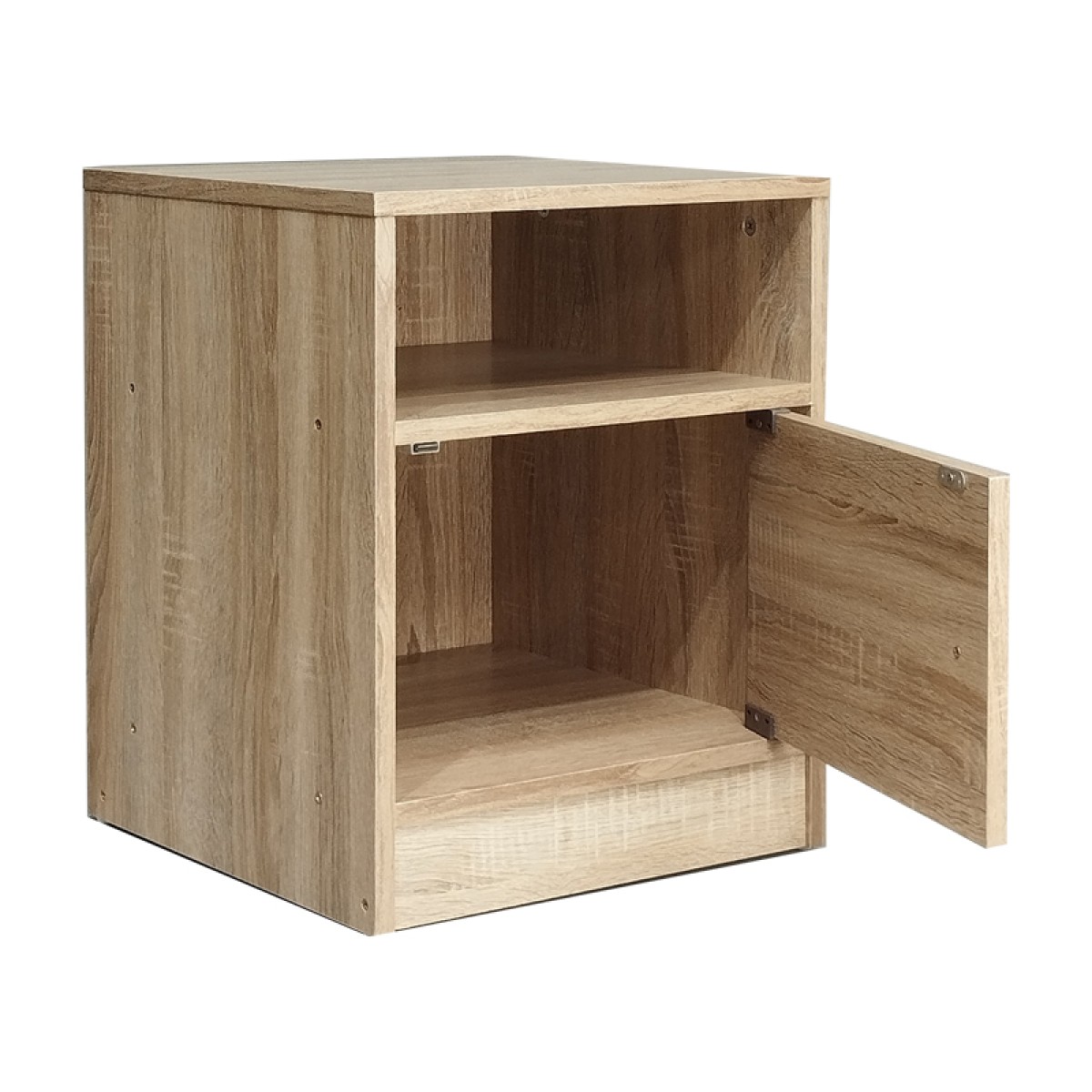 Κομοδίνο Foly pakoworld με ένα ντουλάπι sonoma 40x40x50εκ Κομοδίνο Foly pakoworld με ένα ντουλάπι sonoma 40x40x50εκ