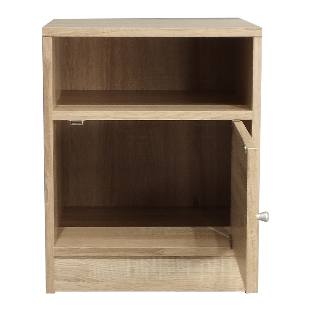 Κομοδίνο Foly pakoworld με ένα ντουλάπι sonoma 40x40x50εκ Κομοδίνο Foly pakoworld με ένα ντουλάπι sonoma 40x40x50εκ