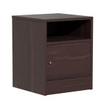 Κομοδίνο Foly pakoworld με ένα ντουλάπι καρυδί 40x40x50εκ Κομοδίνο Foly pakoworld με ένα ντουλάπι καρυδί 40x40x50εκ