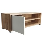 Έπιπλο τηλεόρασης Ellon pakoworld μελαμίνης sonoma-λευκό 120x40x41εκ. Έπιπλο τηλεόρασης Ellon pakoworld μελαμίνης sonoma-λευκό 120x40x41εκ.