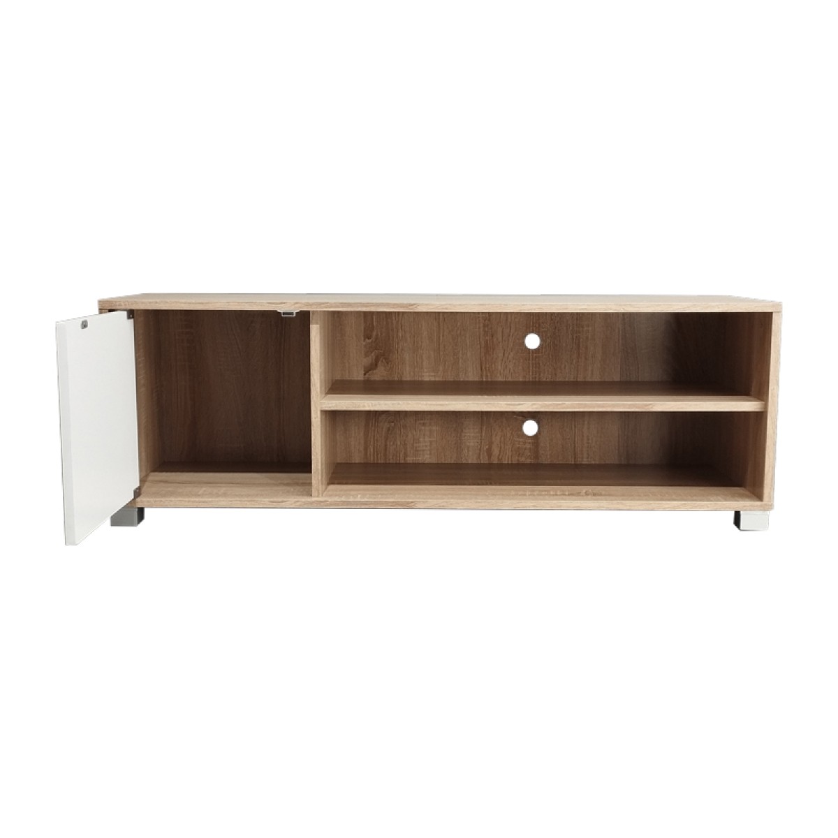 Έπιπλο τηλεόρασης Ellon pakoworld μελαμίνης sonoma-λευκό 120x40x41εκ. Έπιπλο τηλεόρασης Ellon pakoworld μελαμίνης sonoma-λευκό 120x40x41εκ.