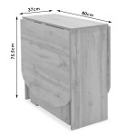 Τραπέζι Nadine pakoworld πολυμορφικό-επεκτεινόμενο wenge 160x80x76.5εκ Τραπέζι Nadine pakoworld πολυμορφικό-επεκτεινόμενο wenge 160x80x76.5εκ