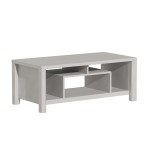 Τραπέζι σαλονιού Tracy pakoworld λευκό-γκρι 120x60x48.5εκ Τραπέζι σαλονιού Tracy pakoworld λευκό-γκρι 120x60x48.5εκ