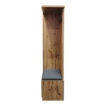 Έπιπλο εισόδου Zomie pakoworld σε oak απόχρωση 131x41.5x180.4εκ