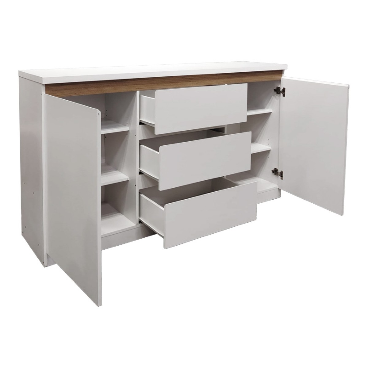 Μπουφές Chiemo pakoworld σε φυσική απόχρωση 160x40x93.6εκ
