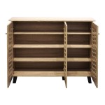 Παπουτσοθήκη-ντουλάπι Mantam pakoworld 16 ζεύγων sonoma 115.5x34x87εκ