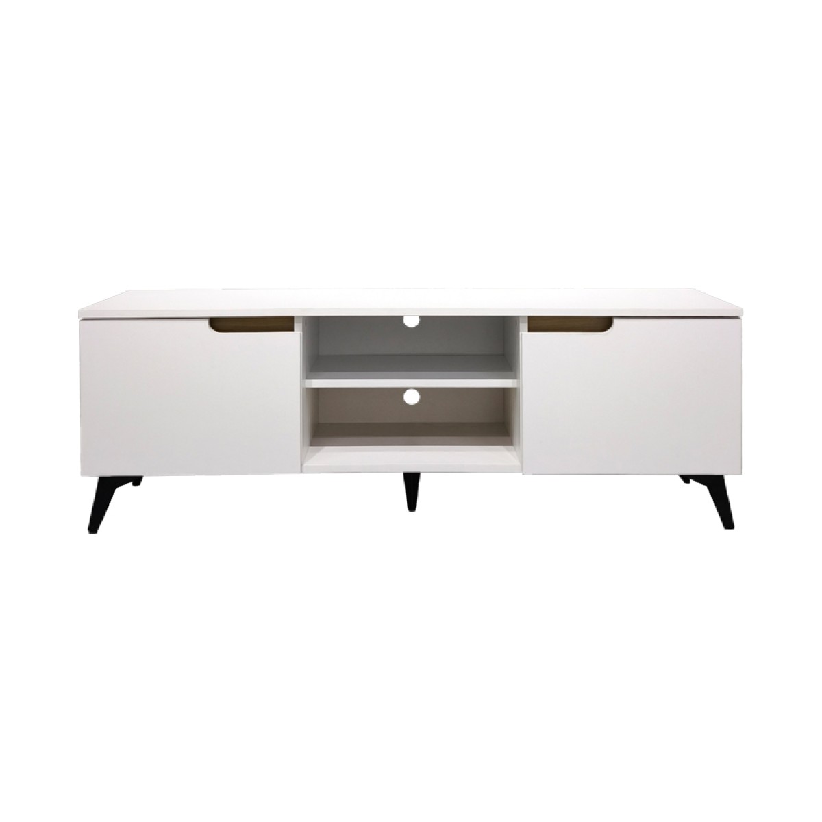 Έπιπλο τηλεόρασης Kemvio pakoworld  sonoma-λευκό 120x38x44εκ